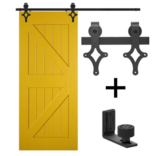 5'/6'/6.6'/8'/10' Sliding Barn Door Hardware Closet Track Kit for Single Door