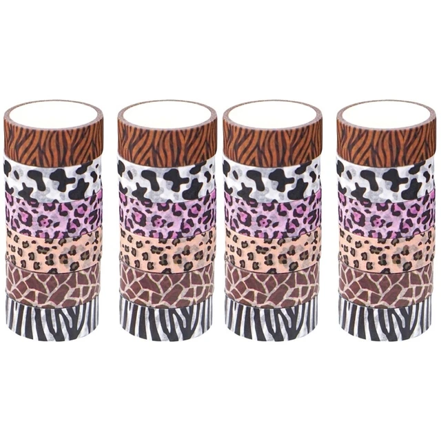 24 Rolls    Animal Imprimés Washi Tapes Decorative Washi Tapes Hand Account Tap