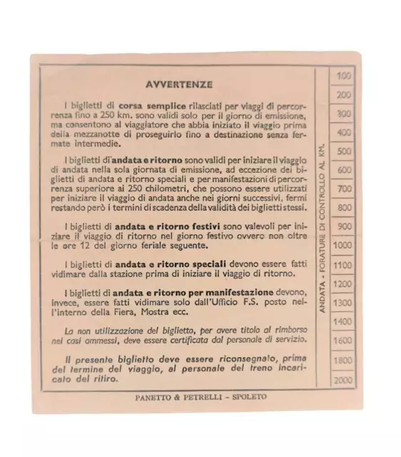 Ferrovie 4 biglietti treno manuali FS di tipologia diversa 1975-1977 3