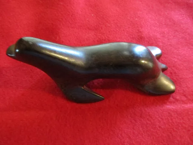 Classic Northwest Coast Baby Seal, Hand Carved Wooden Effigy,  Ott-0823*07816