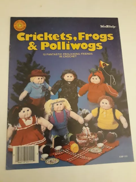 Patrones de publicación de grillos, ranas y polliwogs de tienda de ganchillo parpadeos (i5)