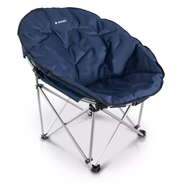 Silla plegable para camping asiento portátil para acampada al aire libre azul