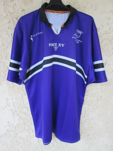 Maillot rugby ENTENTE DES COTEAUX porté n°10 FORCE XV vintage shirt XL