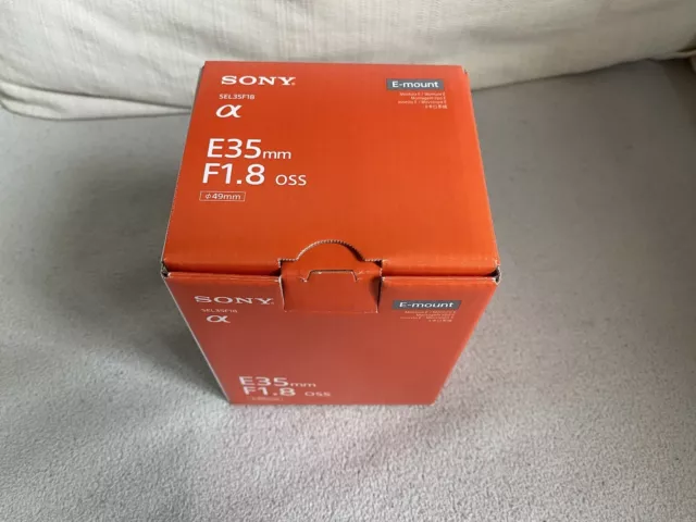 Sony E 35mm f/1,8 OSS E-mount Objectif Appareil Photo Focale Fixe SEL35F18 NEUF