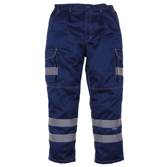 Yoko - Pantaloni in Policotone con Bande Riflettenti - Uomo (Confezione (RW6887)