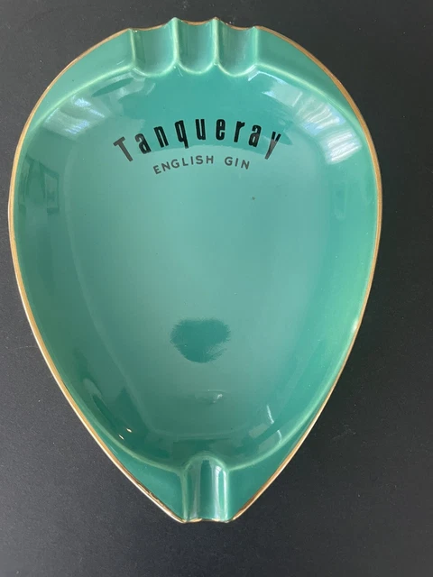 Vintage Carlton Ware Tanqueray Gin Ashtray - Made In England Good Condition!