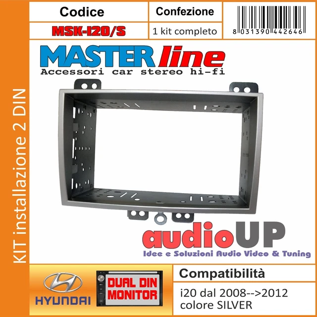 Sound Way Adaptateur Autoradio 9 Pouces Sur 2 DIN – Kit Montage Masque Réducteur