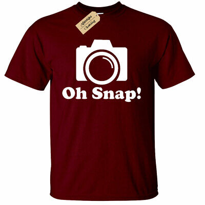 Mens Oh Snap! Funny Photographer T-Shirt Photography Camera
