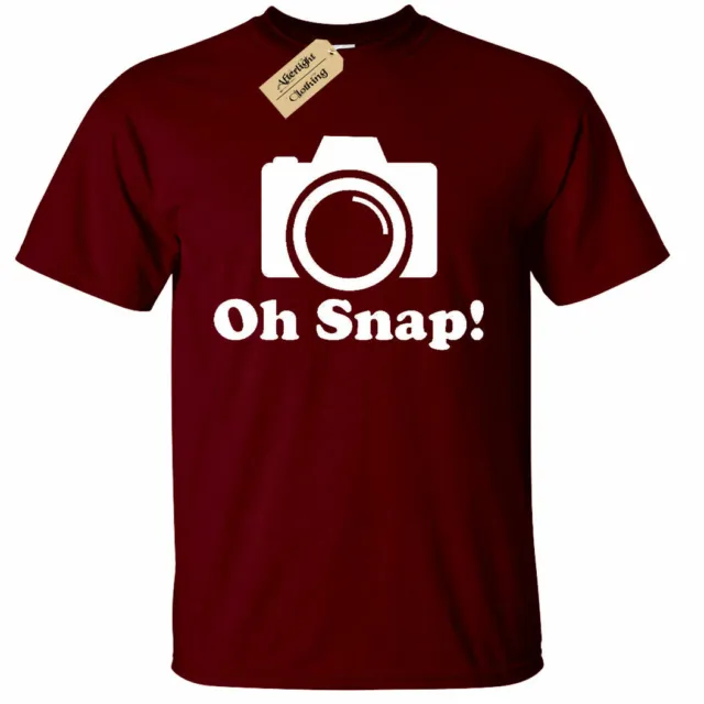 Uomo Oh Snap! Divertente Fotografo T-Shirt Fotocamera Fotografia