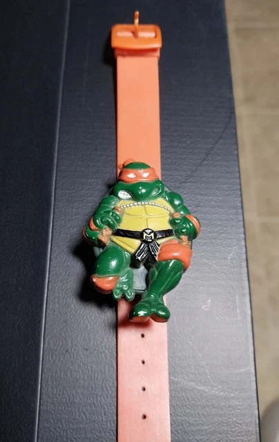 Teenage Mutant Ninja Turtles Watch  Michelangelo  "Non-Tested"  1988 Mirage!