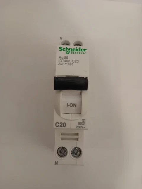 Disjoncteur Modulaire Schneider Acti9 IDT40N – 3P+N, Courbe C, 6A, 6000A/10kA | Pour Tableau Électrique