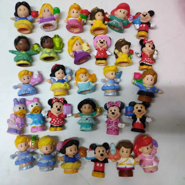 Random 5pcs Fisher Price Little People Disney Princess Mickey Minnie Mouse