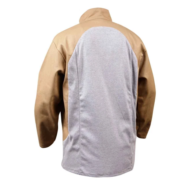 Black Stallion JF1625-TG Stretch-Back FR Cotton Welding Jacket Tan 3X-Large