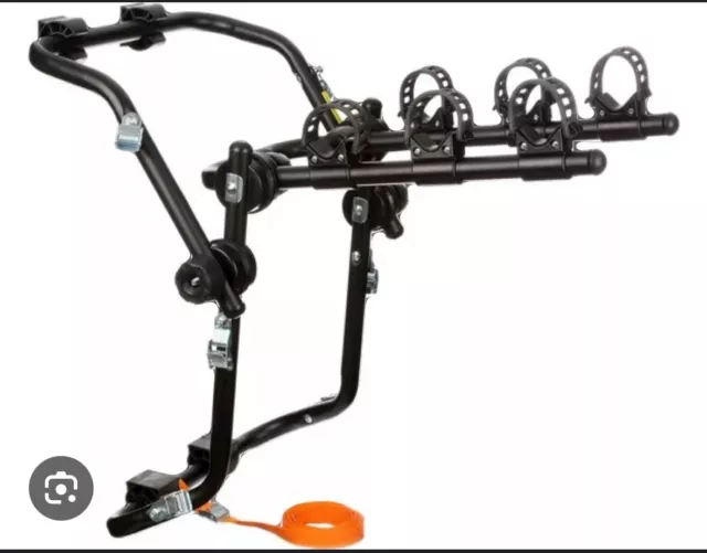 HALFORDS 3 BIKE rear mounted bike rack. Up To 45kg 3x 15kg bikes hatchback 44.99 PicClick UK