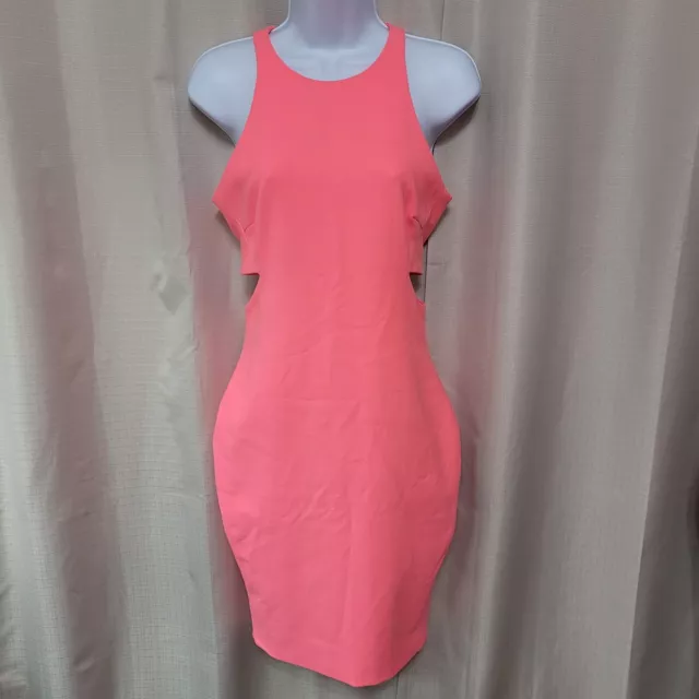 Elizabeth And James Lela Sheath Dress Women's Size 4 Pink Side Cut Outs