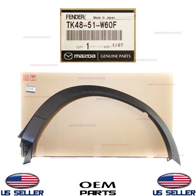 Genuine OEM Mazda Front Left Fender Wheel Opening Molding - Driver Side - For CX-9 2016-2023 - TK4851W30D