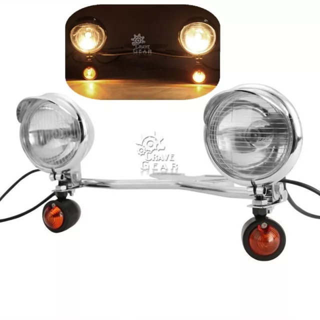 Passing Signals Light Bar For Honda VT Shadow Ace Aero Classic 500 700 750 1100