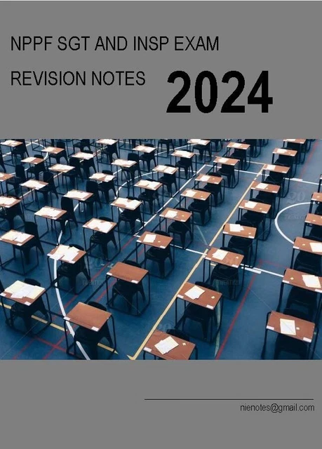 Police Sgt Insp Promotion NPPF Ospre Exam Revision Crammer Book Notes Pass 2024