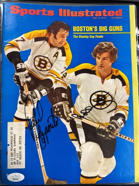 Bobby Orr & Phil Esposito Signed May 8, 1972 Issue Sports Illustrated JSA
