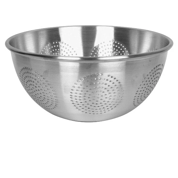 Thunder Group ALSKAC001 12 Quart Rolled Edge Aluminum Colander