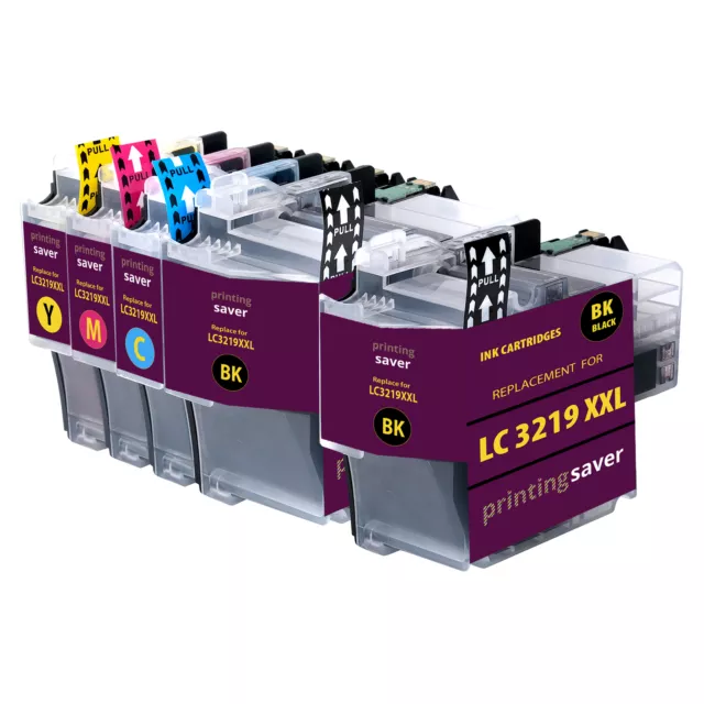 LC3219XL Ink Cartridges,Compatible for Brother LC3219 LC3219XL BK CM Y Ink  Cartridges,Work for Brother MFC-J5330DW J5335DW J5730DW J6930DW J6935DW