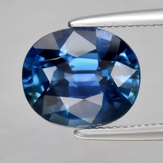 2.20ct 8.4x7mm VS Oval Unheated Blue Sapphire Gemstone, Africa