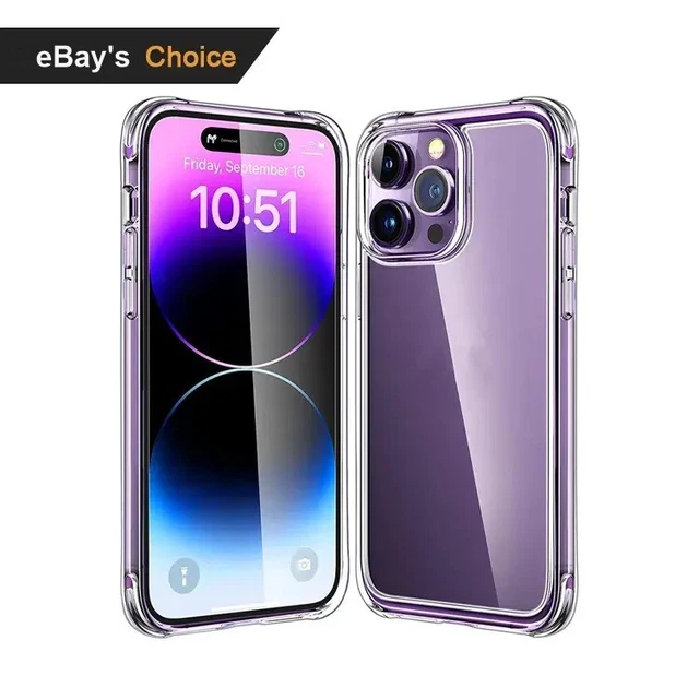 iphone soft Case For Apple 15 14 Pro Max Plus Clear Shockproof Cover Silicone