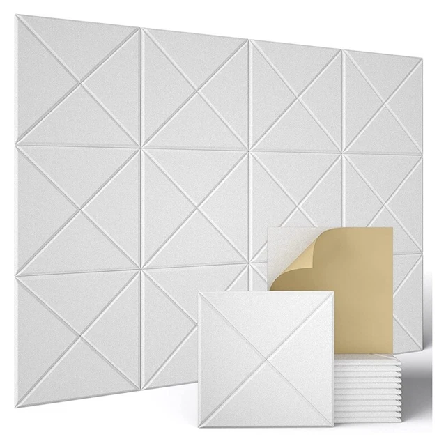 12 Pack Acoustic Panels,Sound Proof Padding,Beveled  Sound Absorbing Panels5139