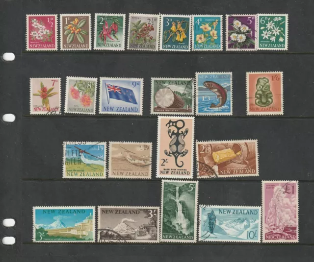 Stamps New Zealand 1960 Definitive Set Of 23   Fine Used