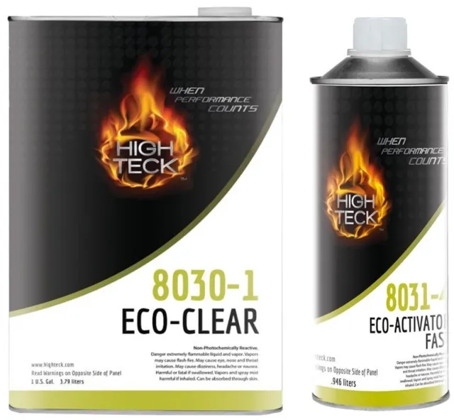 High Teck Eco-Clear 4:1 Clearcoat With Fast Activator Gallon Kit