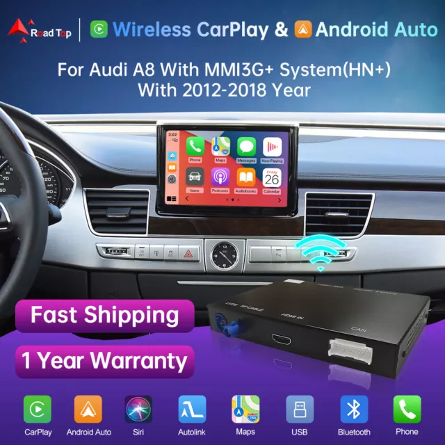 Für Audi A8 2012-2018 mit Mirror Link Interface Wireless Car Play Android Auto