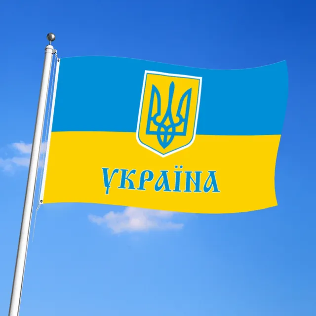 Flag Ukraine National Flag Soft 90 X 150cm For Courtyard