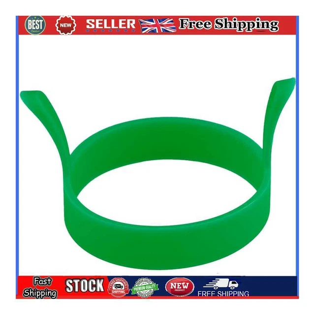 Omelette da cucina per pancake rotondi in silicone stampi per uova fritte per strumento di cottura (verde)