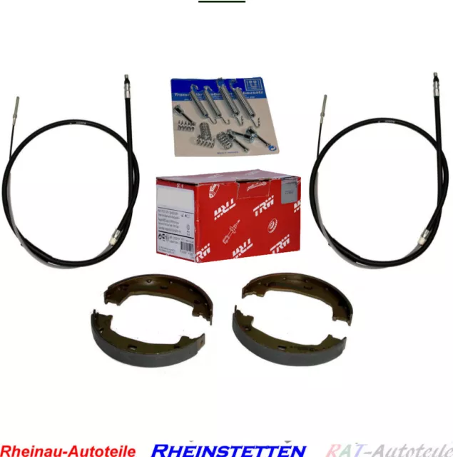 TRW  Bremsbackensatz+Bremsseile L+R BMW 3 E46 316 318 320 323 325 330 i xi d xd