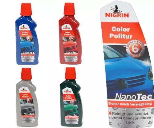 Nigrin NanoTec Color Auto Politur 3in1 Politur,Versiegelung,Glanz 4 Farben 500ml