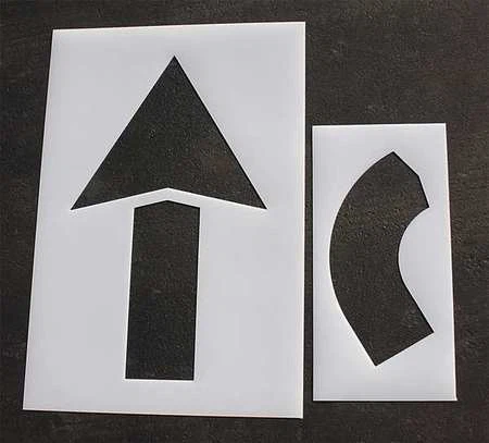 RAE STL-116-4068 Pavement Stencil,60 in,Arrow Kit,1/16