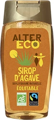 ALTER ECO - Sirop Agave Bio - Sucre d'Origine Naturelle Fructose - Non Raffin...