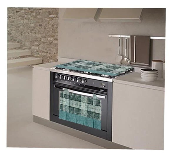 Copriforno E Coprifornello Stile Barocco Medusa - Colore Oro Per Cucina 4 Fuochi - Foto 9