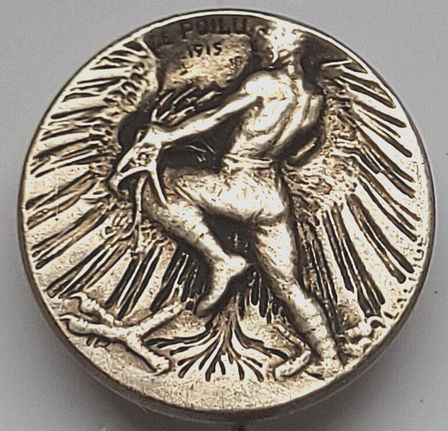 Austria Franz Joseph I Silver 1915 1 Corona Pin Brooch KM# 2820 compare on e-par