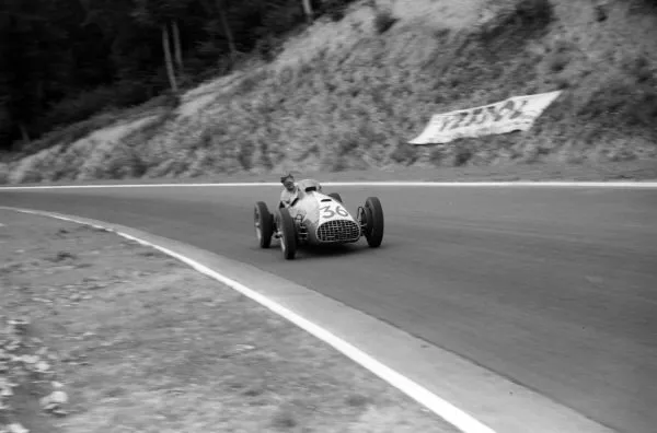 Rudi Fischer, Ferrari 212 French Gp 1952 Motor Racing Photo