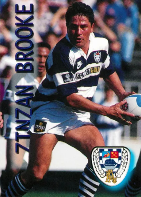 ✺New✺ 1996 AUCKLAND NPC Rugby Union Card ZINZAN BROOKE All Blacks