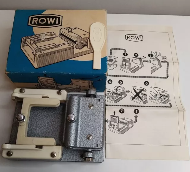 Rowi Transparency Mounting Jig Photographic Slide Maker Model 1