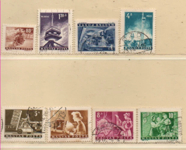 Ungarn 1964 MiNr. 2009A-2016A Post Telekomm. Satz gestempelt Hungary used