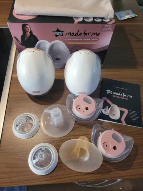 Tommee Tippee Made for Me in-Bra, Elektrische Doppelmilchpumpe,  Tragbar mit App