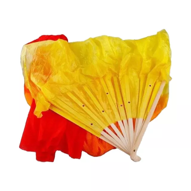 Bauchtanz-Fan Abanicos De Danza Cristiana Imitation Silk Dance Fan Accessories