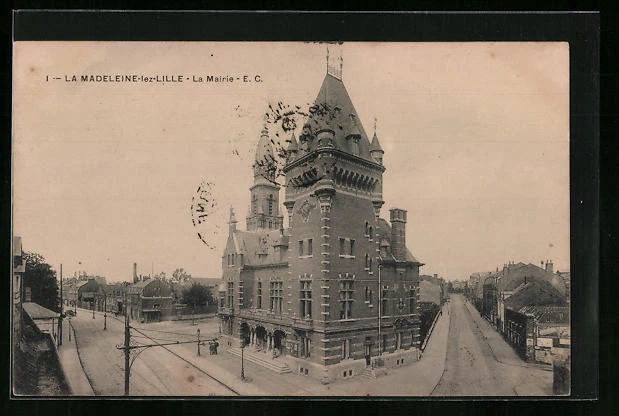 CPA La Madeleine-lez-Lille, La Mairie 1904