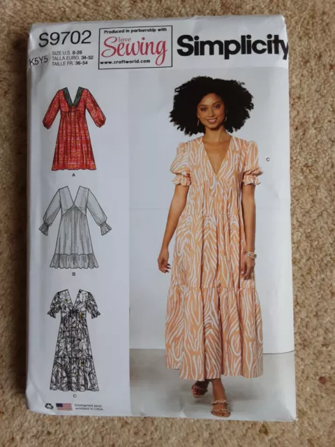 Simplicity Ladies Dress Sewing Pattern. Unused