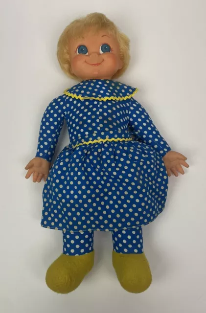1967 Mattel Family Affair Mrs Beasley Doll, with apron & bib Non-Talking Vintage