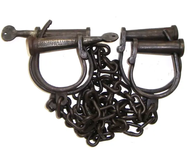 Handmade old style Iron Leg Handcuffs RTH12