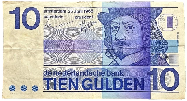Pays-Bas 10 Gulden 1968